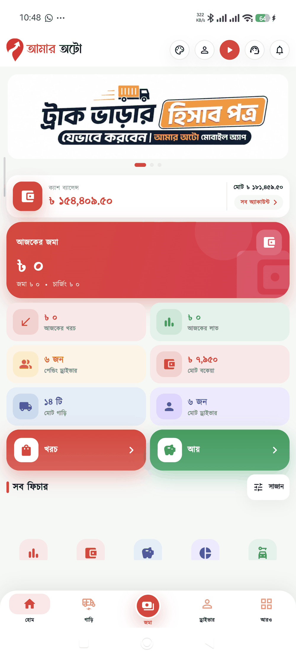 ড্যাশবোর্ড স্ক্রিন